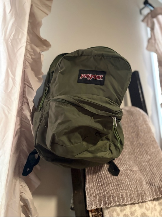 Jansport Handbags - JanSport Olive Green Everyday Backpack with Front Pocket